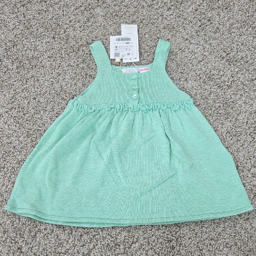 Zara Kids Mint Green Tank Top